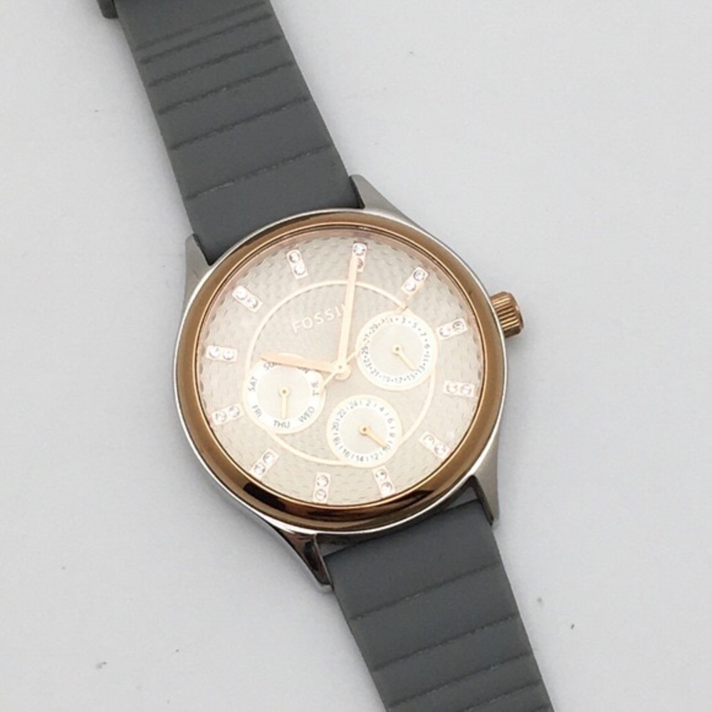 Fossil BQ1566 Gold Gray Stainless Steel Watch - Picture 7 of 14
